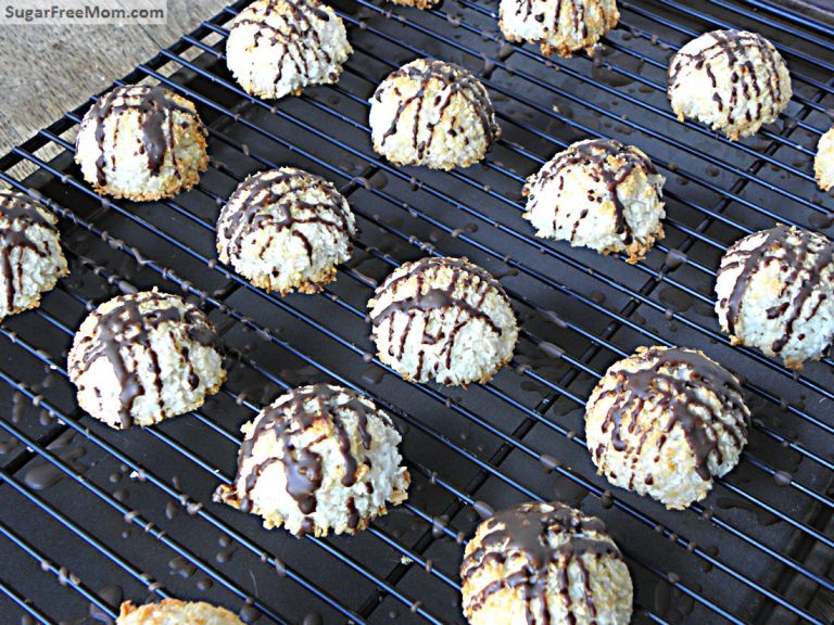 Sugar Free Coconut Macaroons (Dairy Free, Gluten Free, Keto)