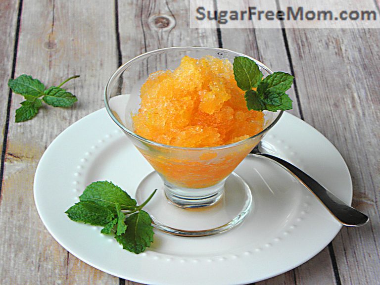 No Sugar Added Apricot Granita