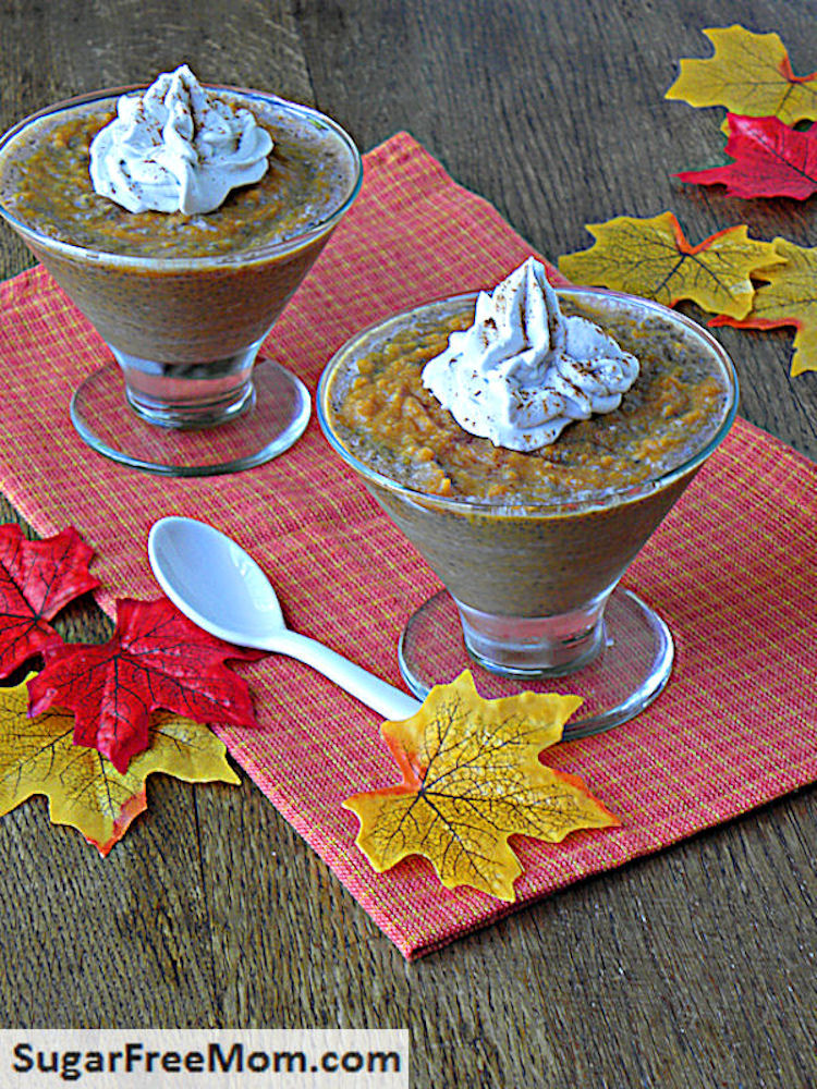 Low Carb Sugar-Free Pumpkin Vanilla Chia Pudding