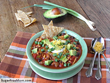 Low Fat Crock Pot Taco Soup