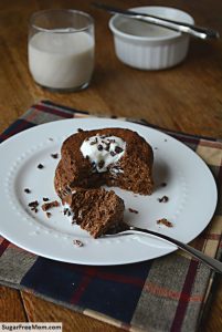 Single Serve Mint Chocolate Flax Muffin {Gluten & Sugar Free}