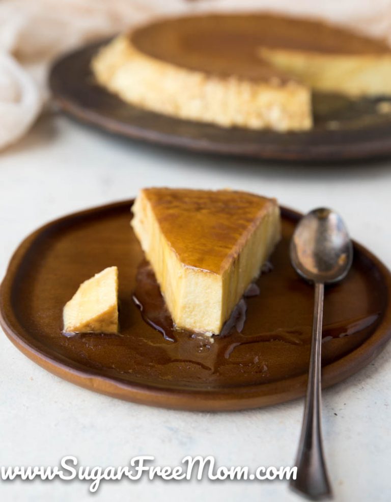 Sugar Free Keto Coconut Flan {Dairy Free & Gluten Free}