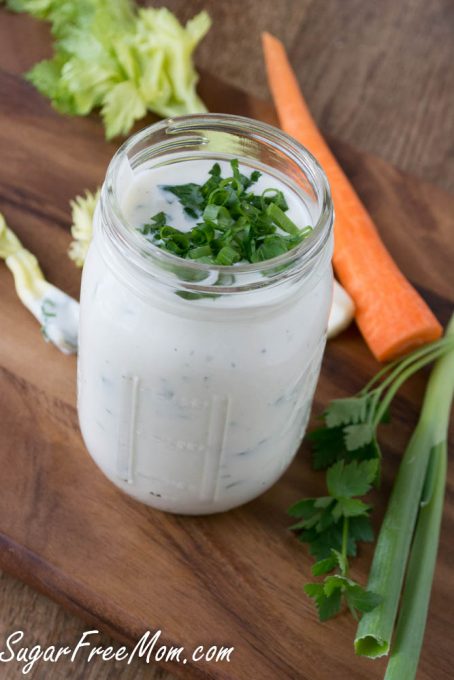 Mayo Free Ranch Dressing {Egg, Soy & Sugar Free}