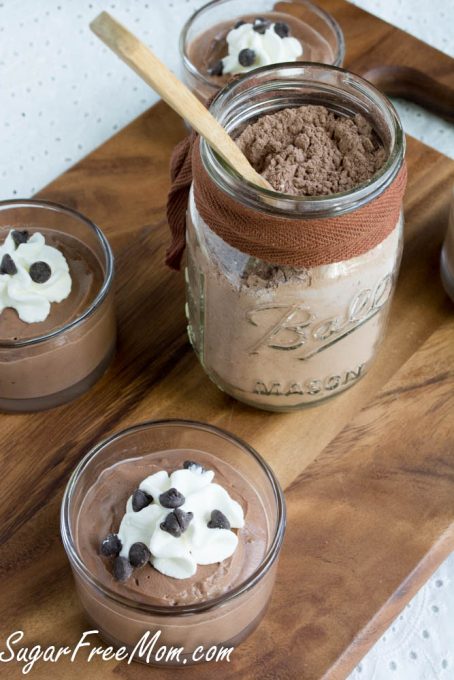 Instant Homemade Sugar-Free Chocolate Pudding Mix