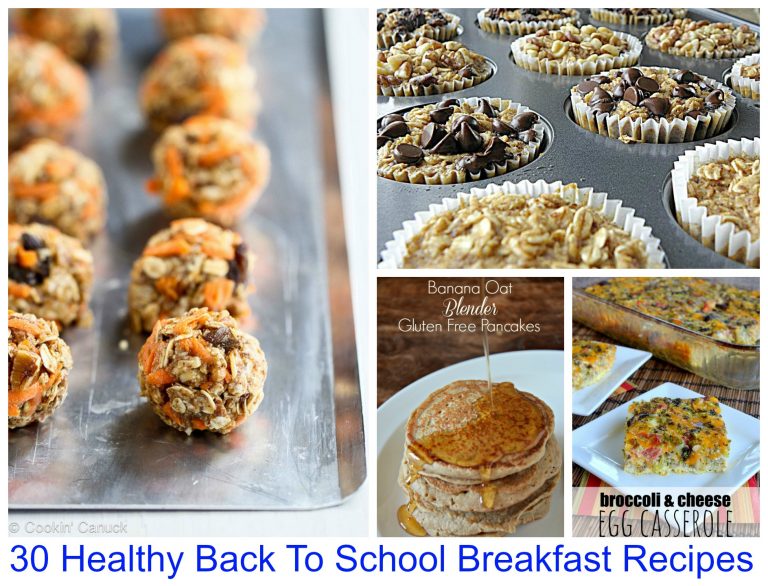 30 Healthy Back to School Breakfast Recipes