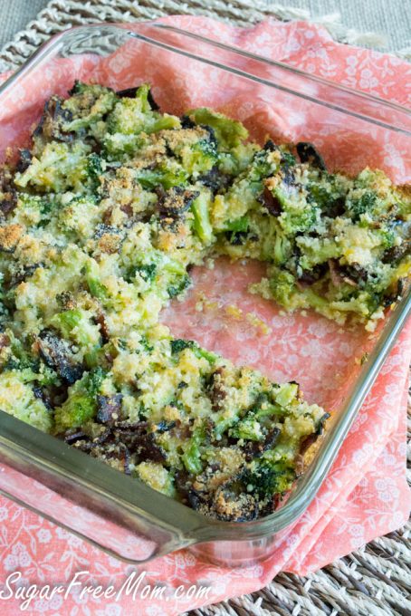 Cheesy Broccoli Bacon Quinoa Casserole