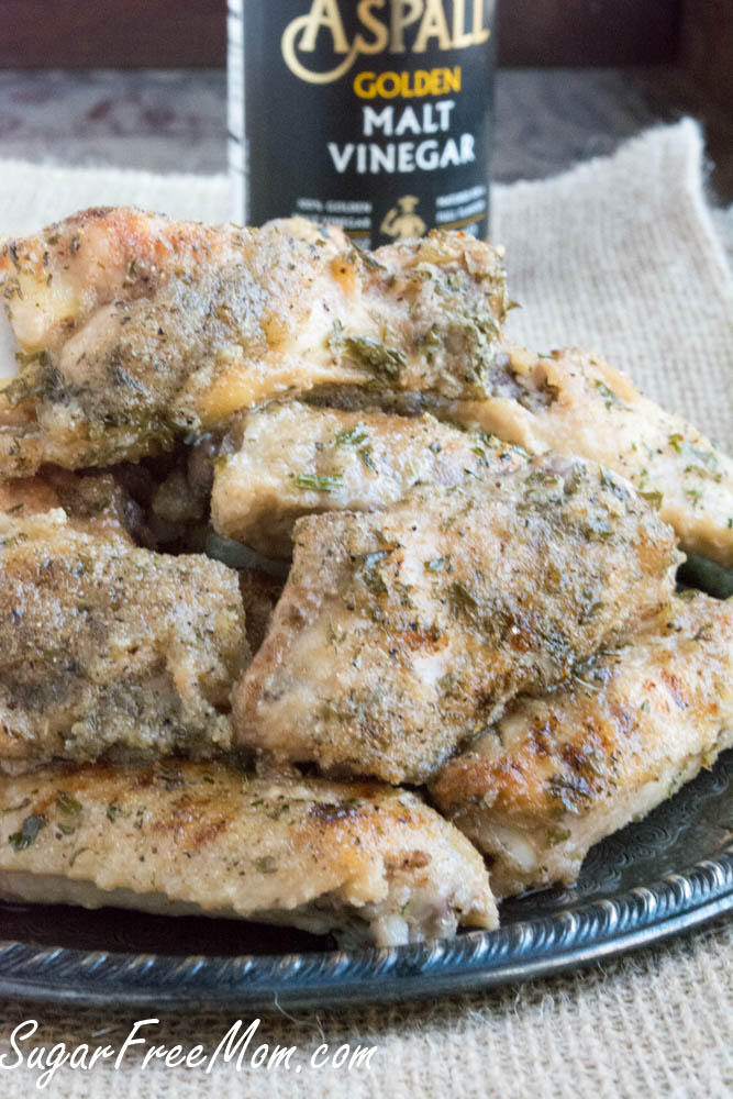 Oven Fried Salt and Vinegar Chicken Wings