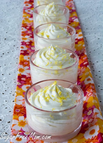 Sugar Free Lemon Cheesecake Mousse