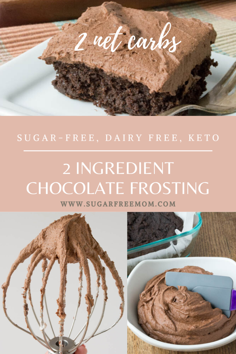 2 Ingredient Sugar Free Dairy Free Chocolate Frosting