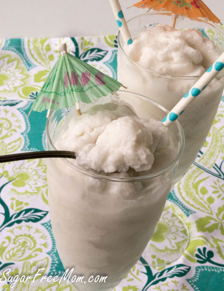 Sugar Free Frozen Coconut Daiquiri Slushie