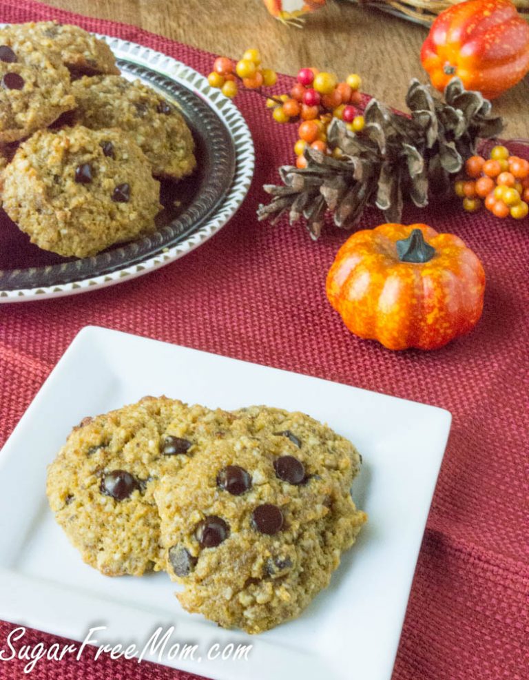 Sugar Free Low Carb Keto Pumpkin Oatmeal Cookies