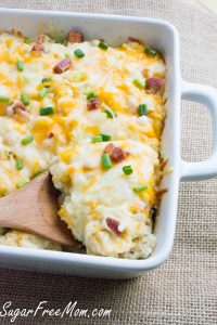 Loaded Cauliflower Bake (Low Carb, Keto)