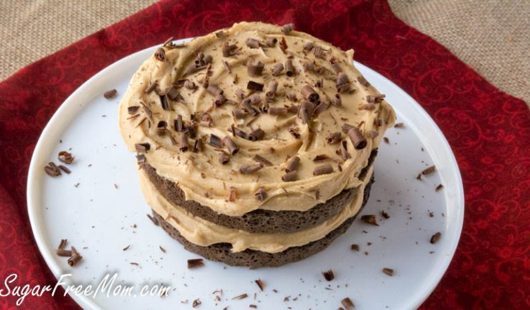 Sugar Free Chocolate Mug Cake With Peanut Butter Buttercream Keto