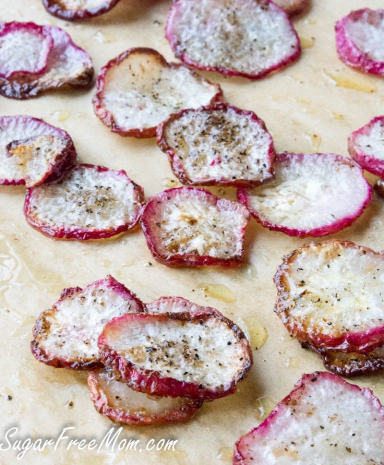 Roasted Salt & Pepper Radish Chips