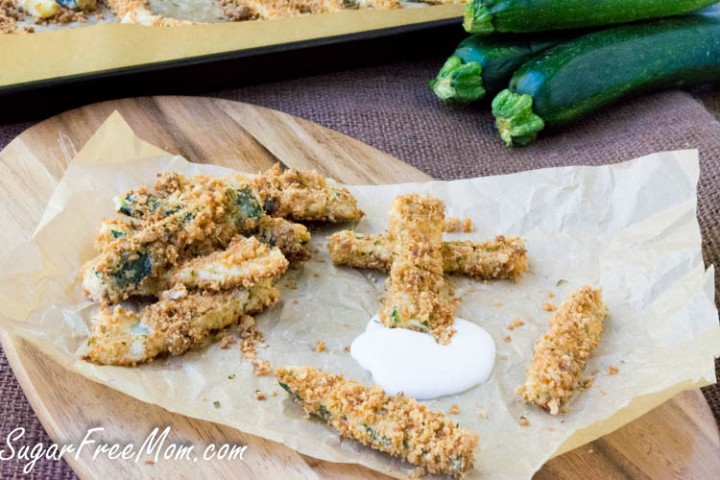 Crispy Oven Fried Low Carb Zucchini Fries