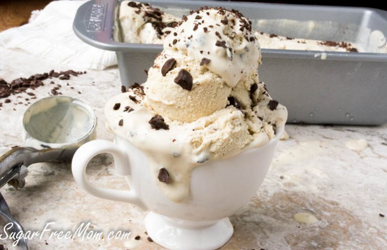 Sugar Free Low Carb Keto Coffee Ice Cream (No-Churn Option)