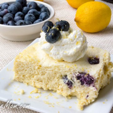 Easy Slow Cooker Low Carb Keto Lemon Custard Cake