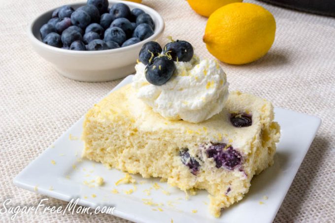 Easy Slow Cooker Low Carb Keto Lemon Custard Cake