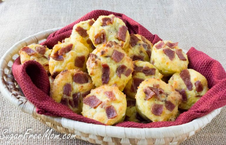 Cheesy Bacon Fat Head Biscuits (Low Carb and Gluten Free)