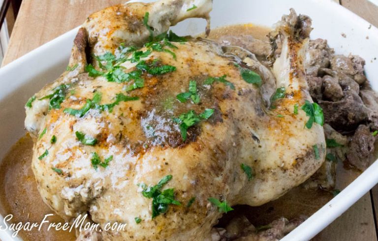 Instant Pot (Pressure Cooker) Low Carb Whole Chicken and Gravy