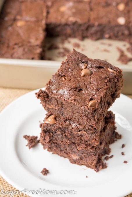 Sugar-Free Low Carb Fudgey Brownies (Nut Free)