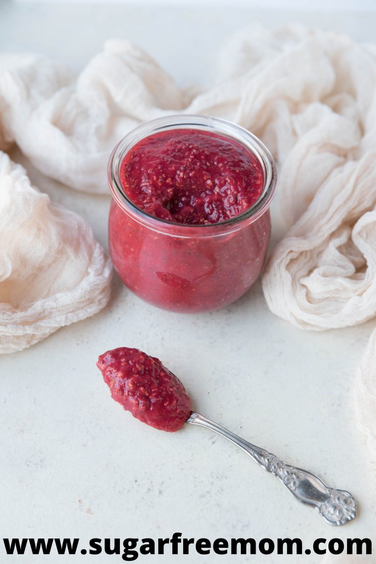 Low Carb Keto Raspberry Chia Jam