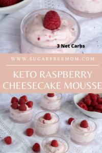 Keto Raspberry Cheesecake Mousse {Low Carb}