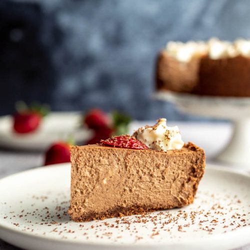 Sugar Free Chocolate Cheesecake (Low Carb, Keto, Nut Free)