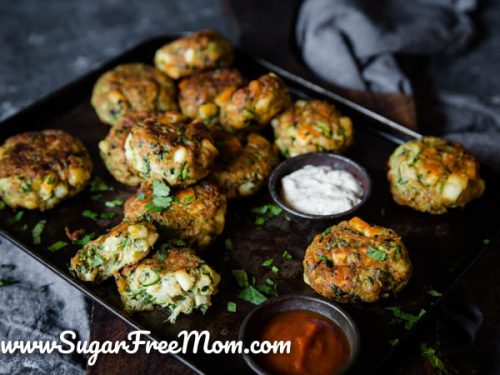 Keto Halloumi Zucchini Balls (Nut Free, Gluten Free)