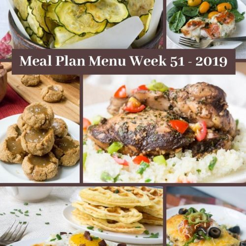 Low-carb Keto Meal Plan Menu Week 51