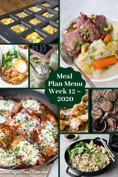 Sugar Free Low Carb Keto Meal Plan Menu Week 12