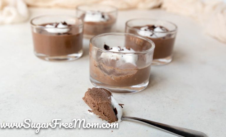 2 Ingredient Sugar Free Dairy Free Keto Chocolate Mousse