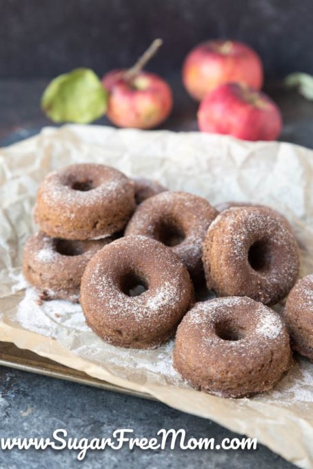 Sugar Free Low Carb Keto Apple Cider Donuts (Nut Free)