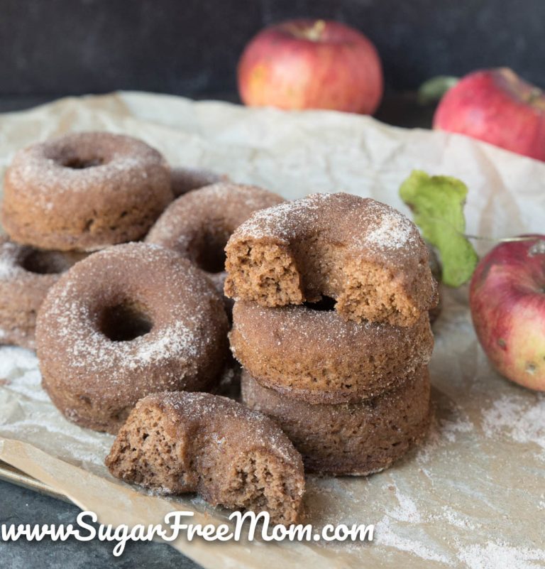 Sugar Free Low Carb Keto Apple Cider Donuts (Nut Free)