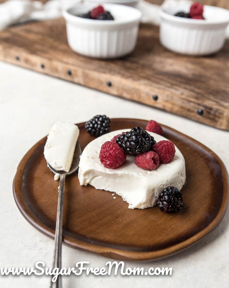 Easy Sugar Free Low Carb Keto Vanilla Panna Cotta