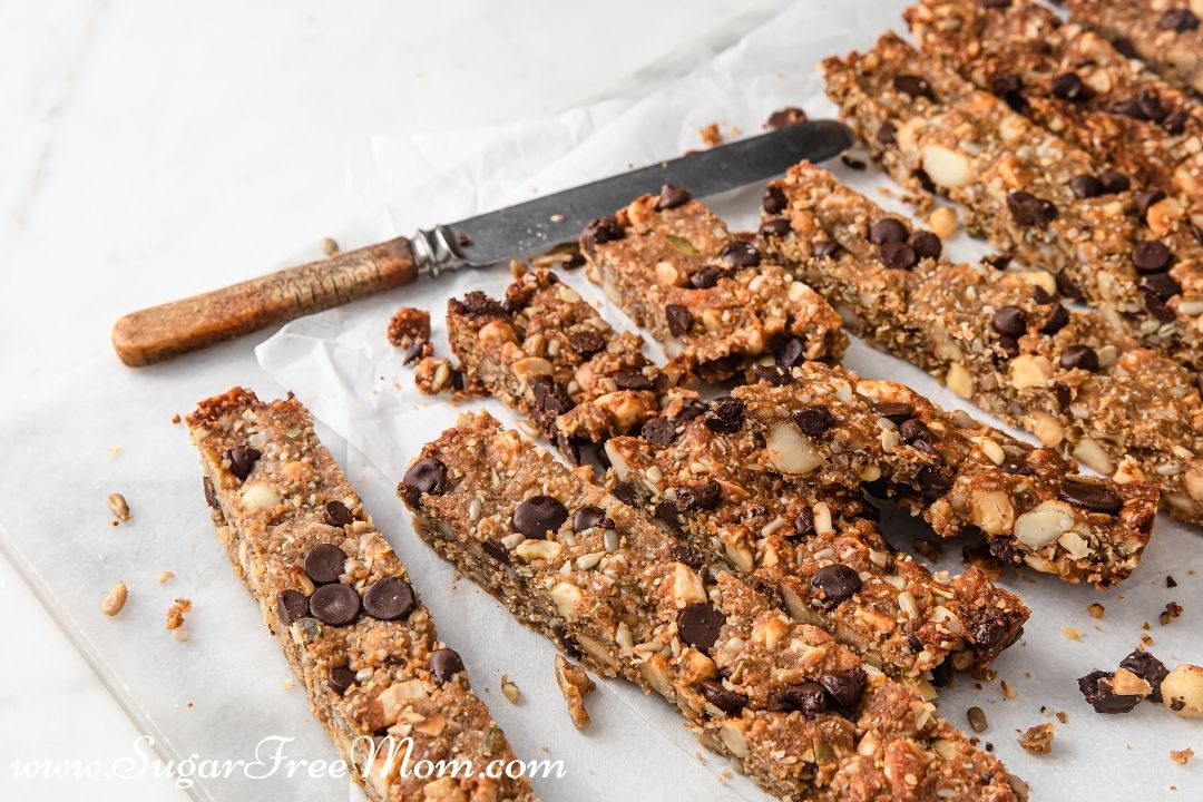 5-ingredient homemade chocolate granola bars 🍫 no sugar!! 