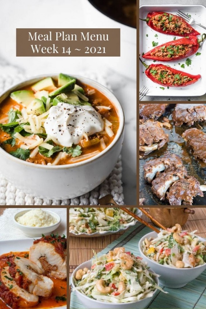 Low-Carb Keto Meal Plan Menu Week 14