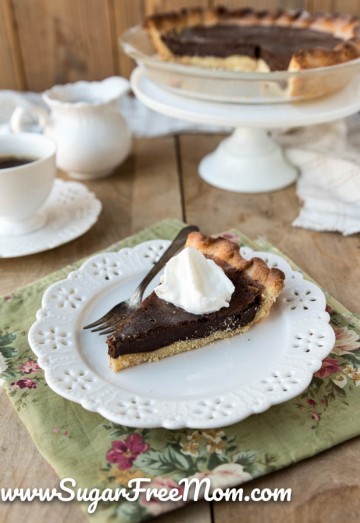 Sugar Free Keto Chocolate Chess Pie (Nut Free, Gluten Free) - Sugar ...