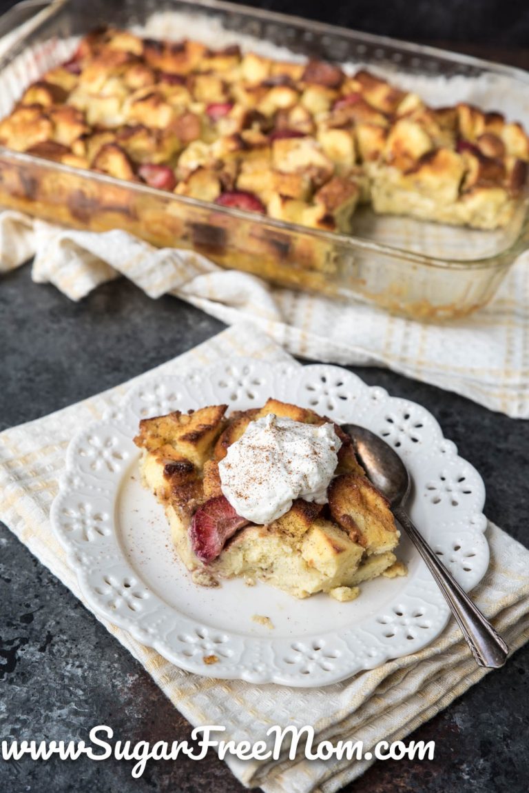 Sugar Free Keto Cloud Bread Pudding (Low Carb, Gluten Free)