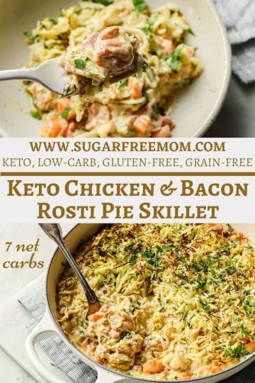 Keto Bacon Chicken Rosti Skillet