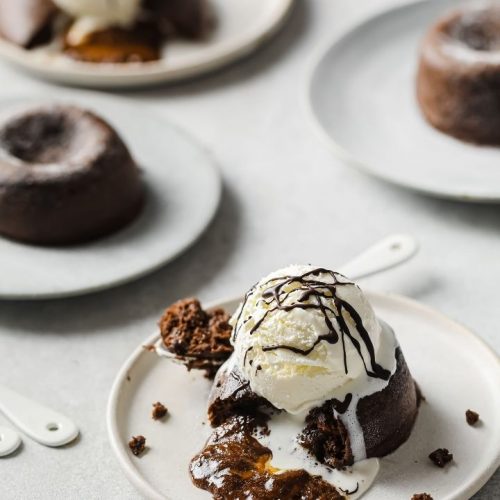 Sugar Free Keto Chocolate Caramel Lava Cakes Recipe