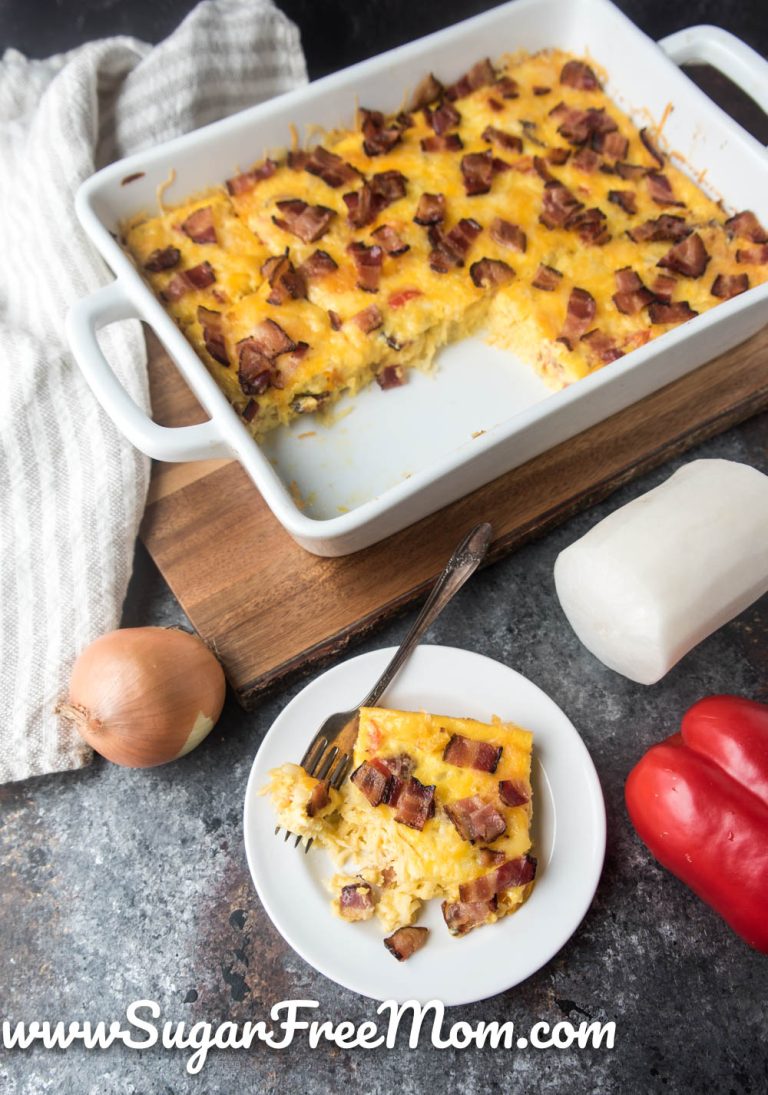 Low Carb Hashbrown Breakfast Casserole