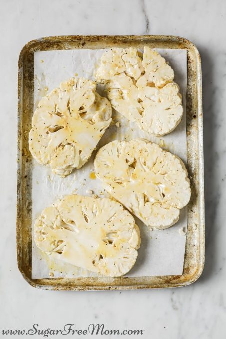 Italian Melt Roasted Cauliflower Steaks