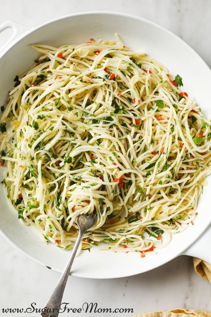 Keto Spaghetti Aglio e Olio