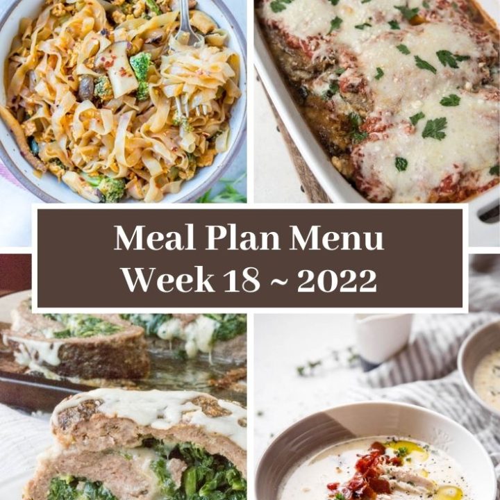 Low-Carb Keto Meal Plan Menu Week 18