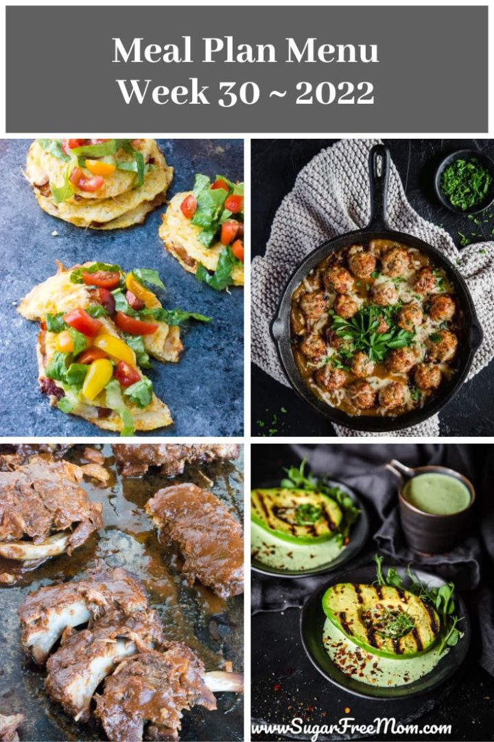 Low-Carb Keto Fasting Meal Plan Menu Week 30