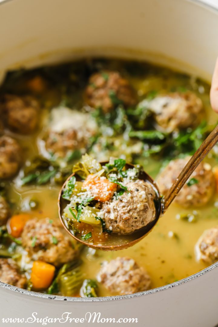 Low-Carb Keto Italian Wedding Soup