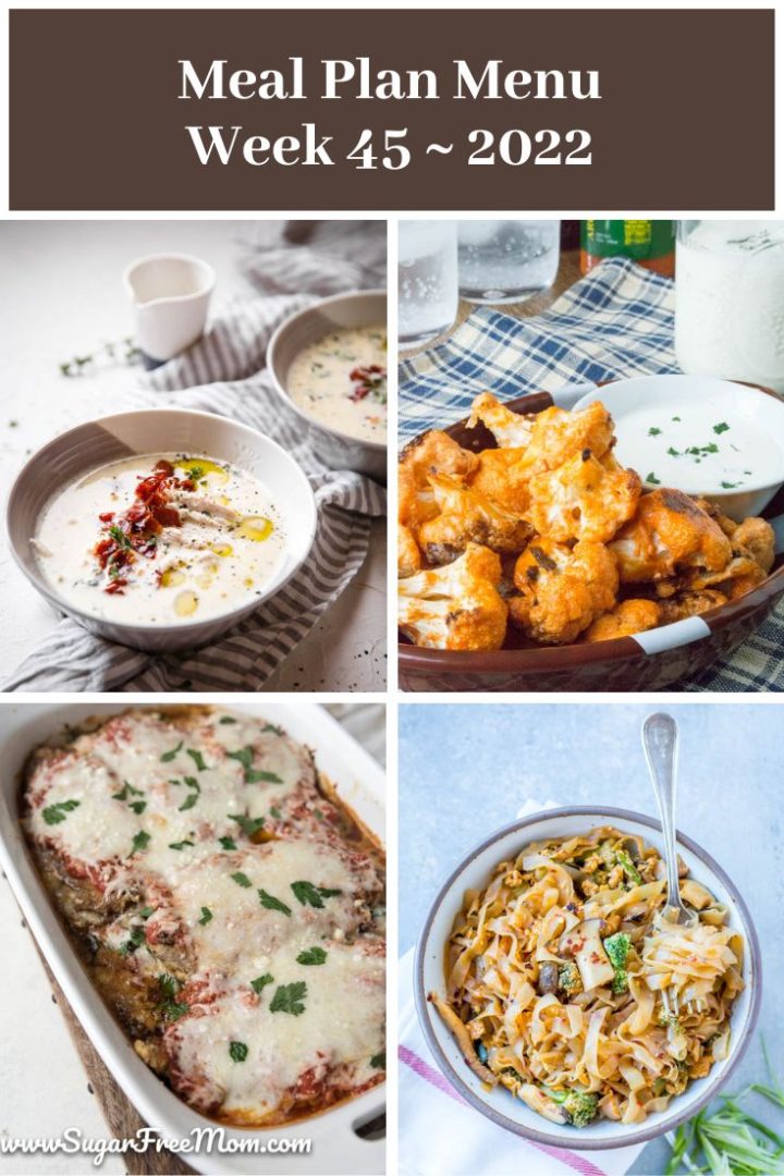 Low-Carb Keto Fasting Meal Plan Menu Week 45