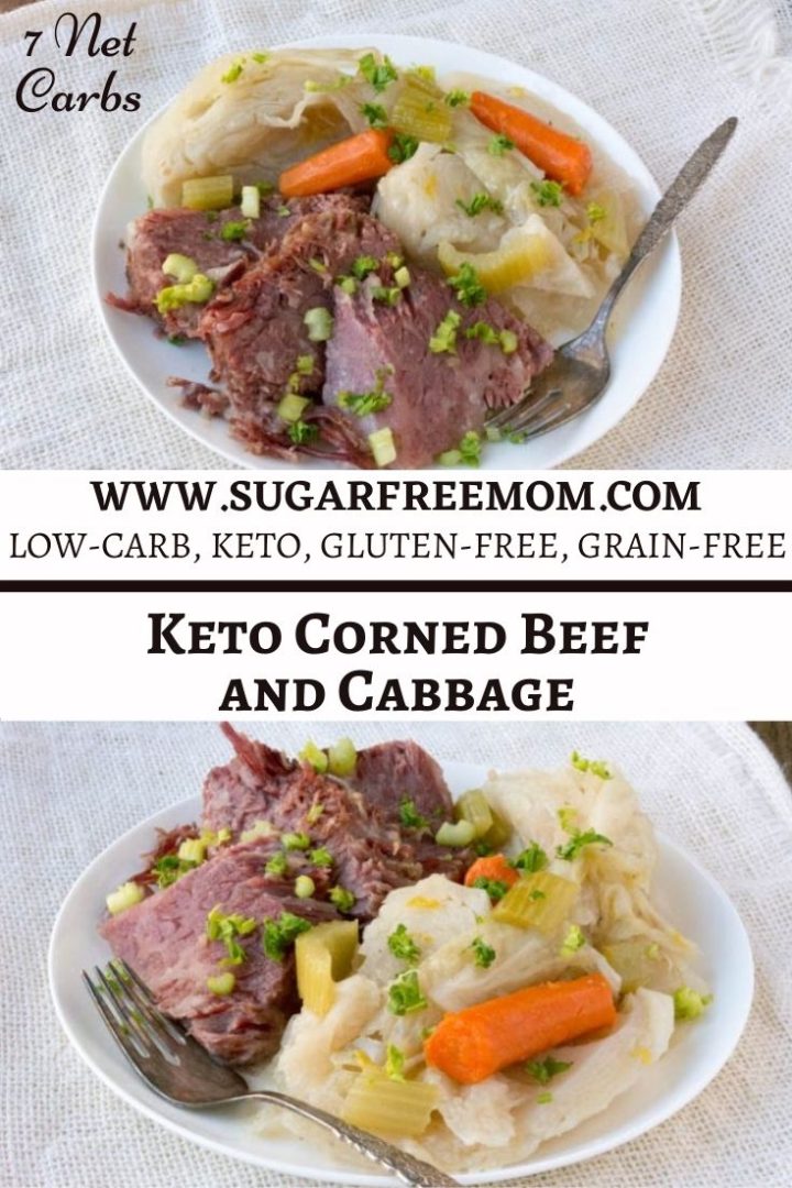 Instant Pot Low Carb Keto Corned Beef and Cabbage