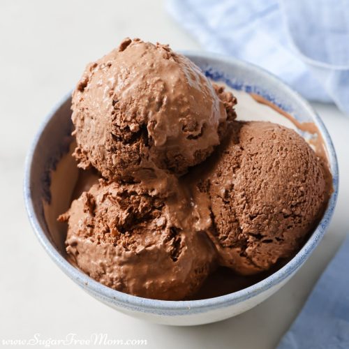 No Churn Low Carb Keto Chocolate Frozen Yogurt Recipe